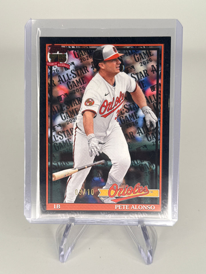 Pete Alonso 2026 Topps All-Star Game Black Refractor, 03/10
