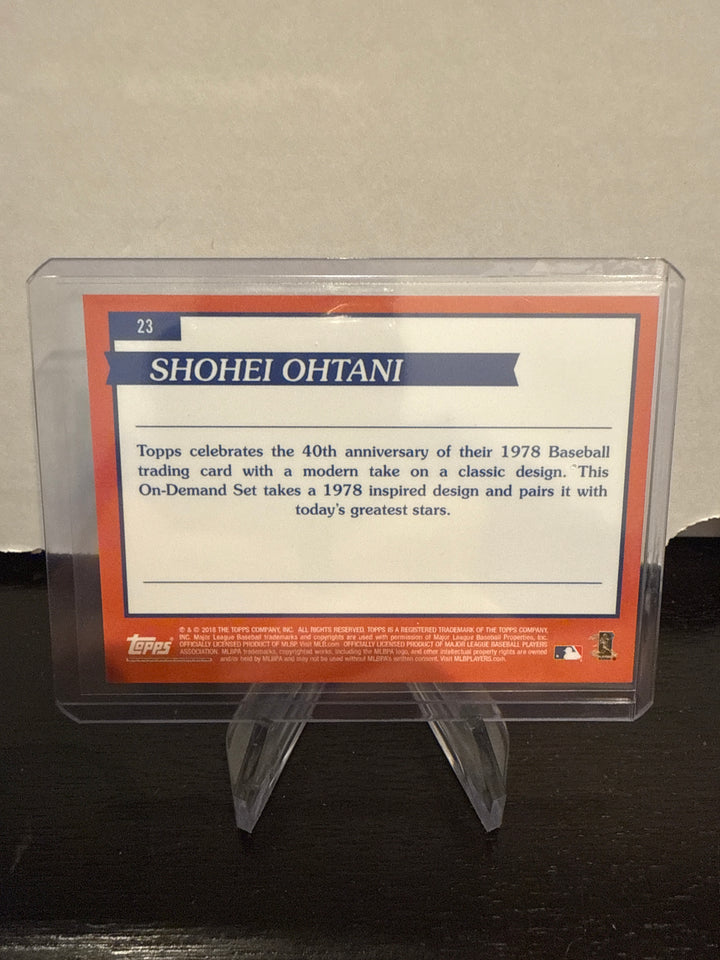 Shohei Ohtani 2018 Topps on Demand 1978 40th Anniversary Rookie