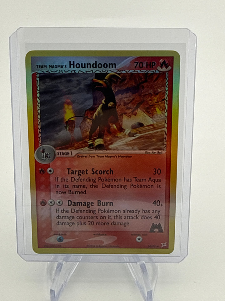 Pokemon TCG 2004 Team Magma's Houndoom EX Team Magma Vs Aqua Holo, 34/95