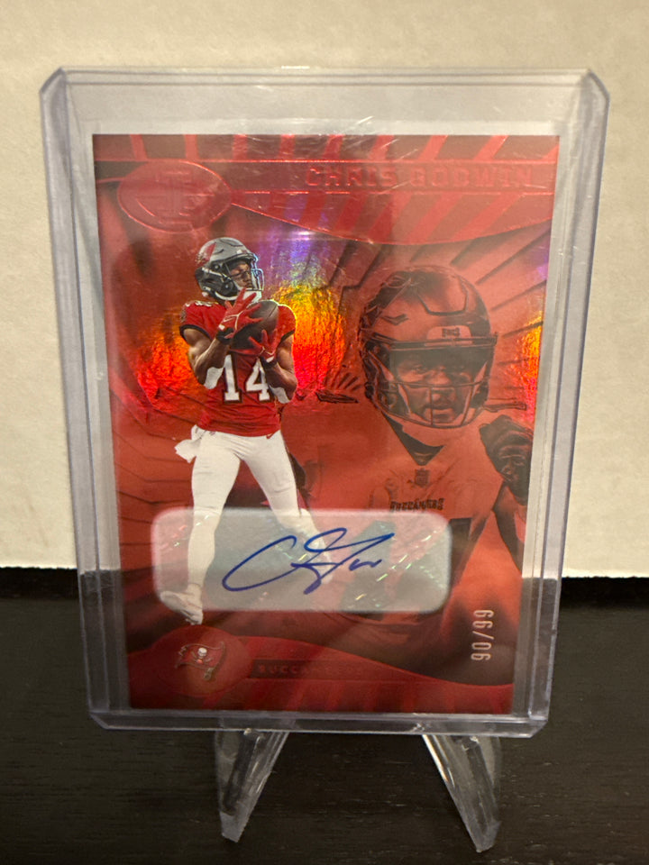 Chris Godwin 2024 Panini Illusions Red Auto, 90/99