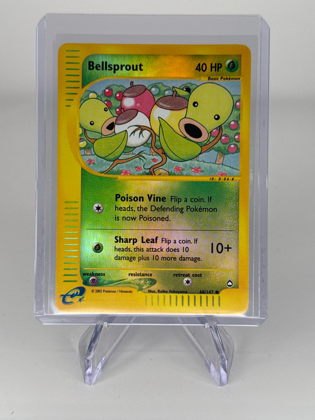 Pokemon TCG 2002 Bellsprout Aquapolis Reverse Holo, 68/147