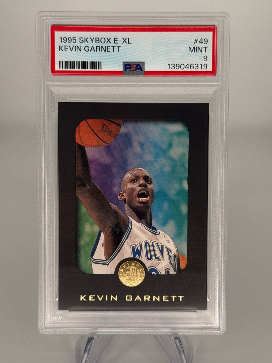 Kevin Garnett 1995 Skybox E-XL Rookie, PSA 9 Mint