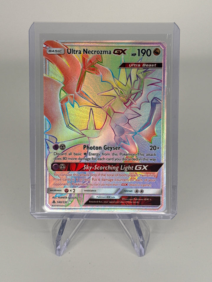 Pokemon TCG 2018 Ultra Necrozma GX Forbidden Light Full Art, 140/131