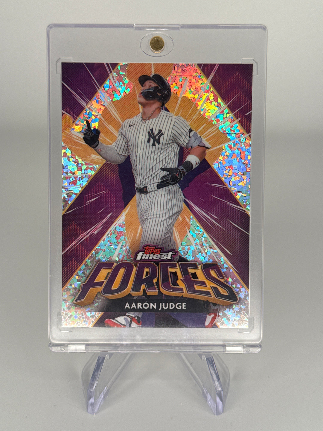Aaron Judge 2026 Topps Finest Forces Mini Diamond SSP Case Hit
