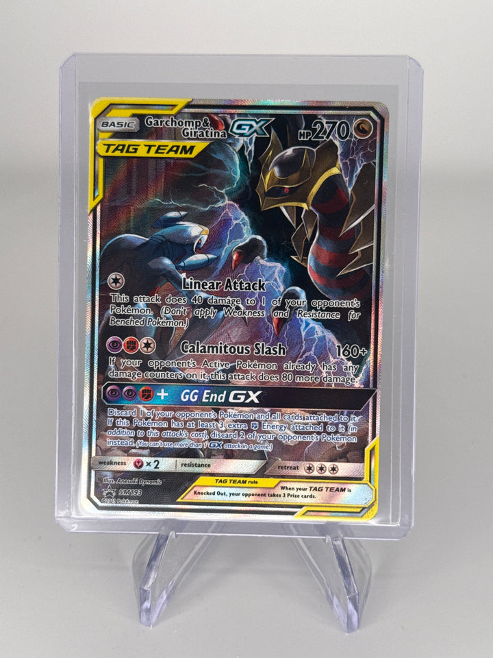 Pokemon TCG 2019 Garchomp & Giratina GX Tag Team Black Star Promo, SM193