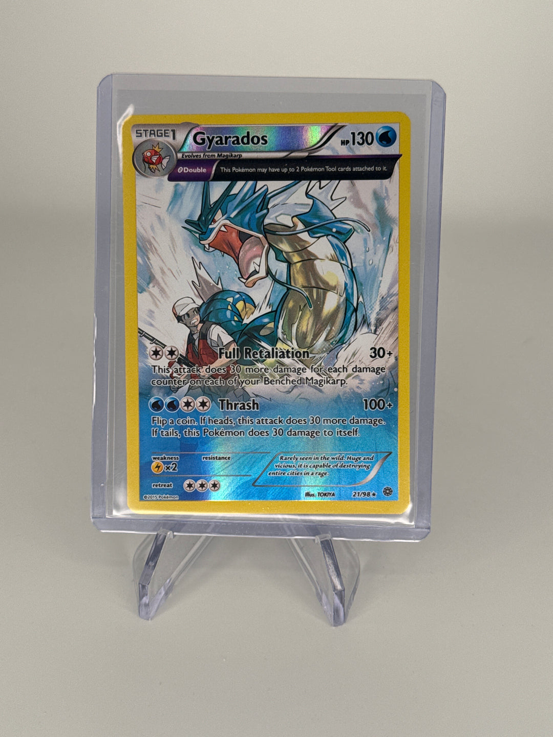 Pokemon TCG 2015 Gyarados XY Ancient Origins Cosmos Holo, 21/98