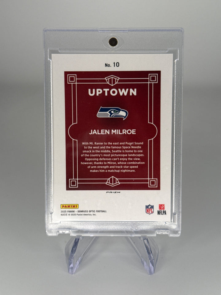 Jalen Milroe 2025 Panini Donruss Optic Uptown SSP Case Hit Rookie