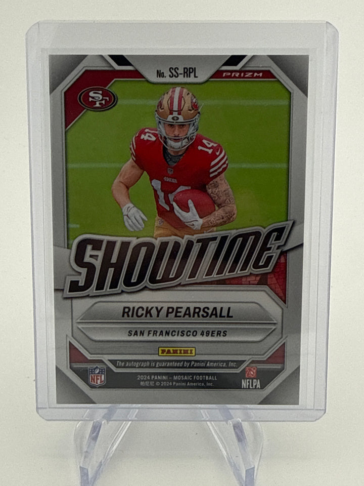 Ricky Pearsall 2024 Panini Mosaic Showtime Mosaic Rookie Auto