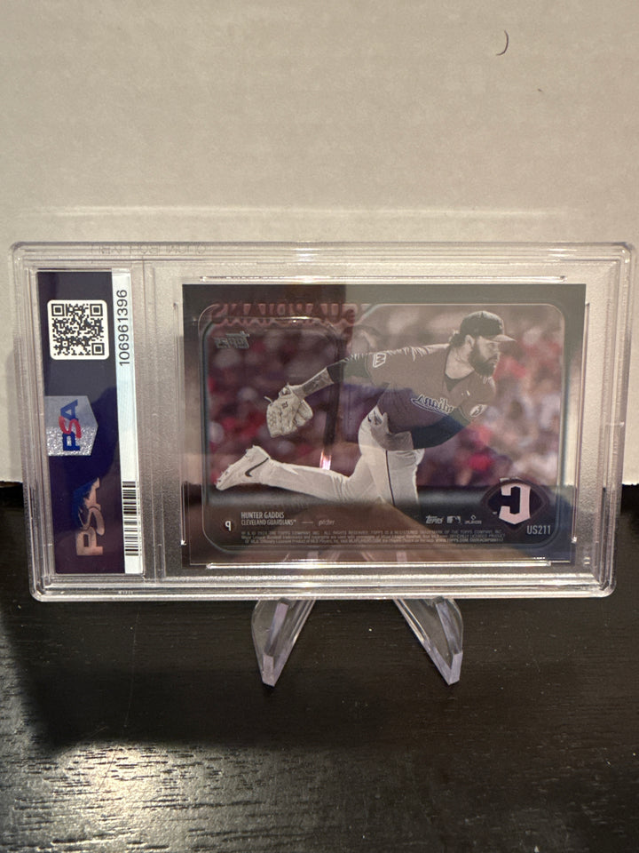 Hunter Gaddis 2024 Topps Update Clear, 05/10, PSA 8