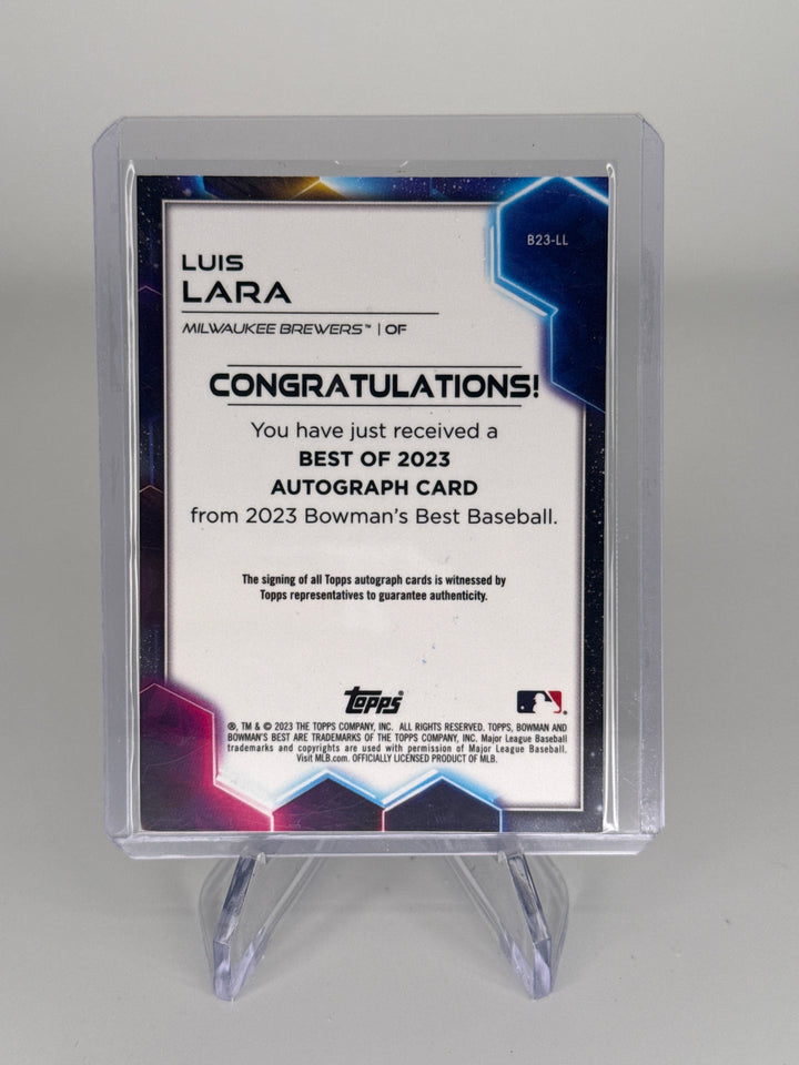 Luis Lara 2023 Bowman's Best, Best of 2023 Auto