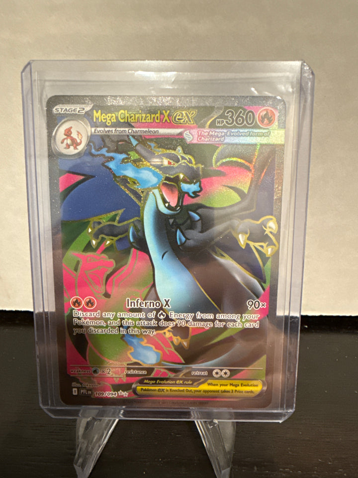 Pokemon TCG 2025 Mega Charizard EX Phantasmal Flames Full Art, 109/094