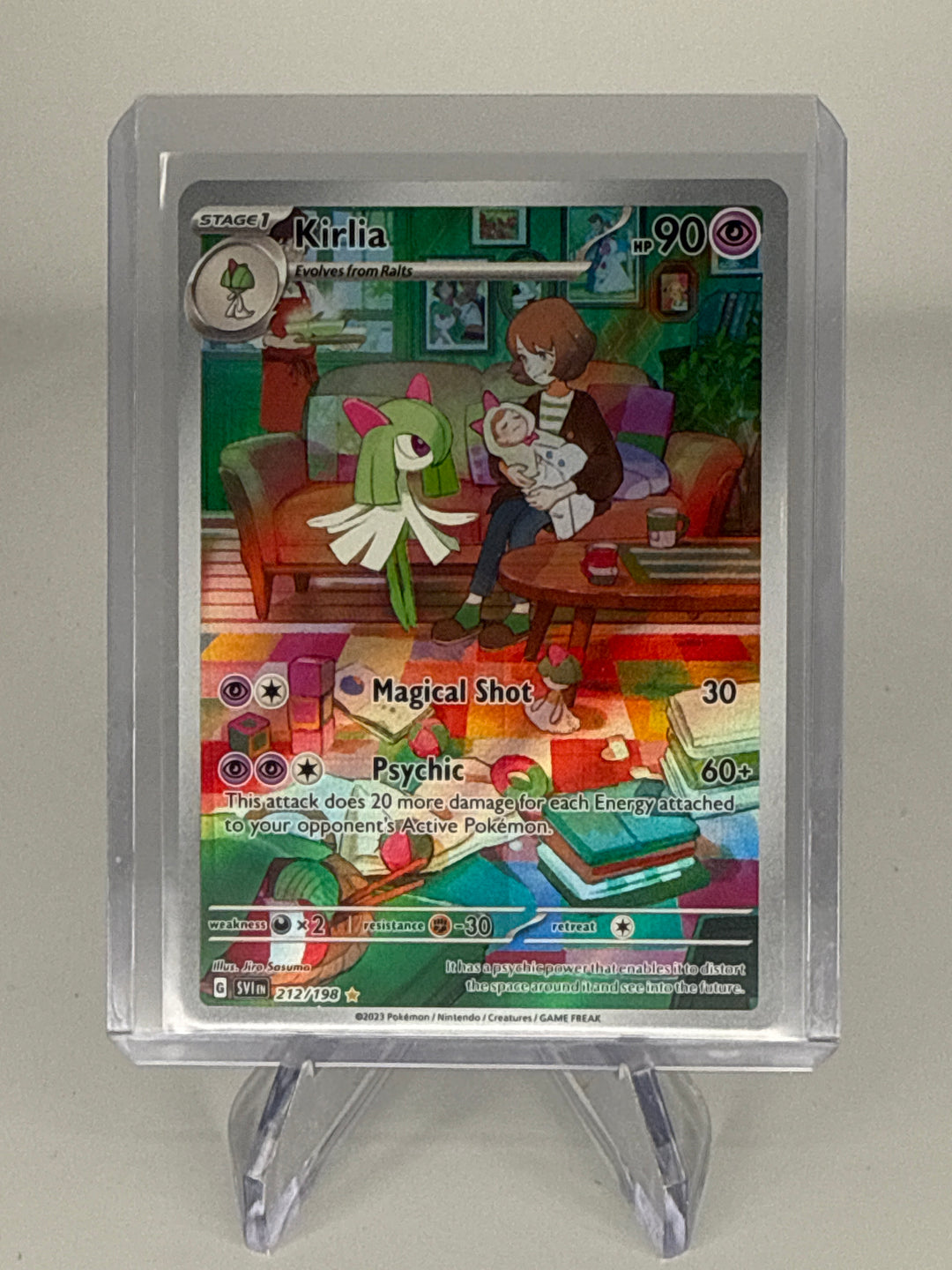 Pokemon TCG 2023 Kirlia Scarlet & Violet Illustration Rare, 212/198