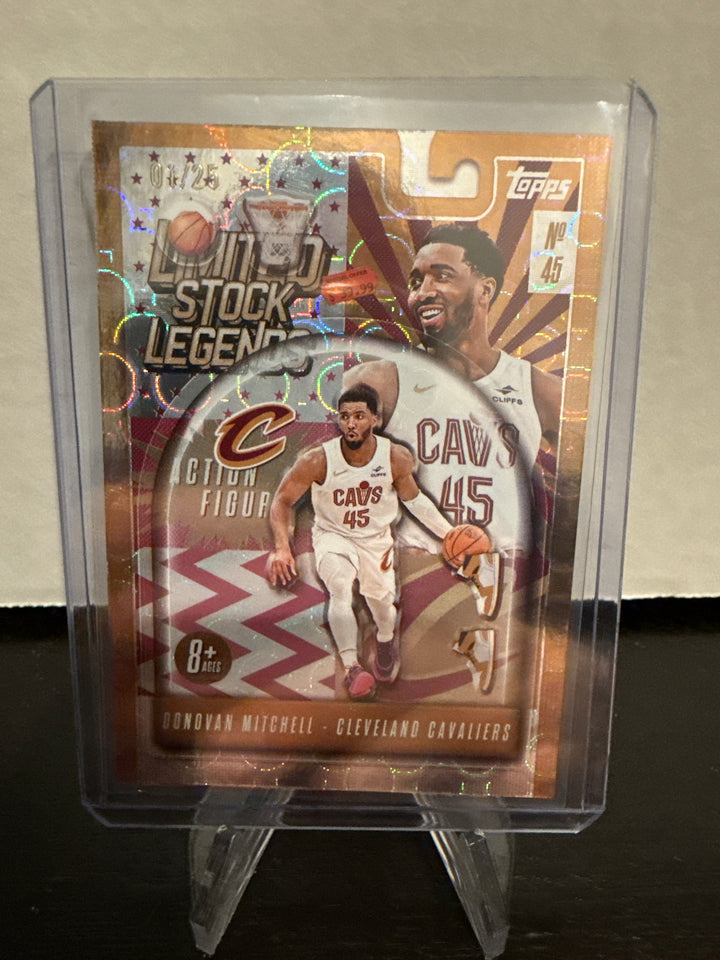 Donovan Mitchell 2025 Topps Basketball Limited Stock Legends Orange, 01/25