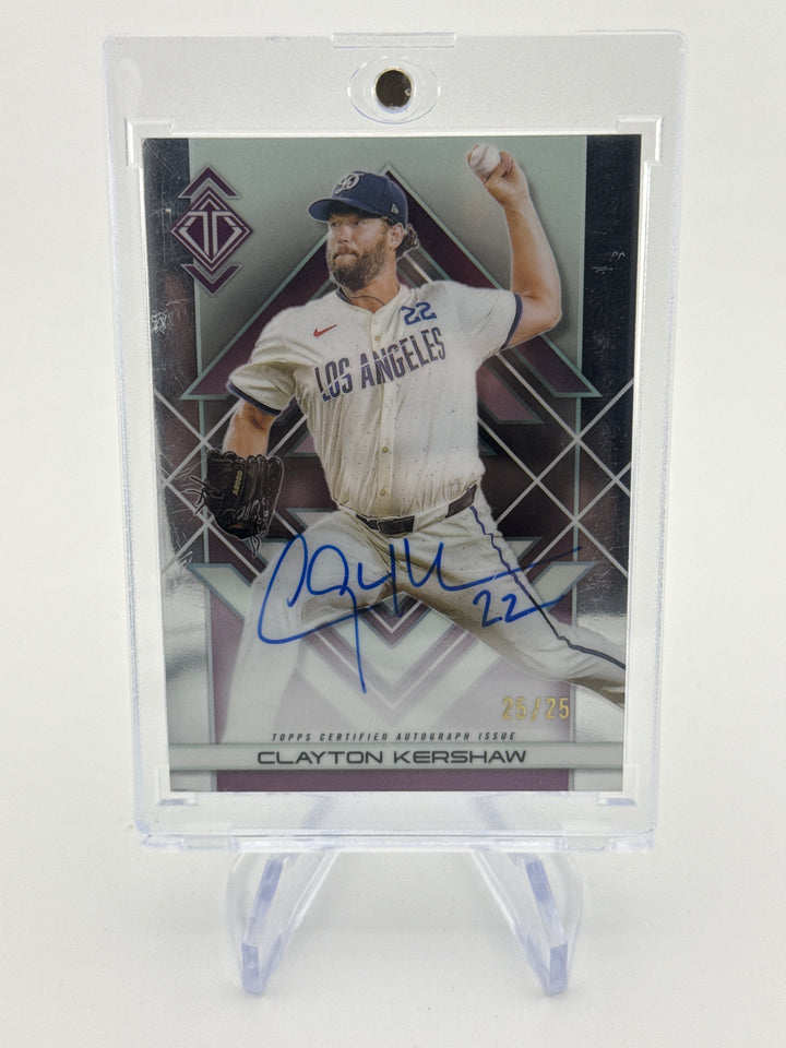 Clayton Kershaw 2024 Topps Transcendent Icons Variation Auto, 25/25
