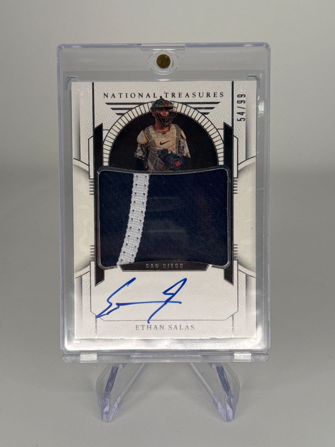 Ethan Salas 2024 Panini National Treasures Rookie Patch Auto, 54/99