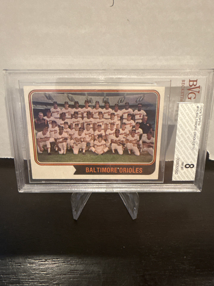 1974 Topps Orioles Team, BVG 8