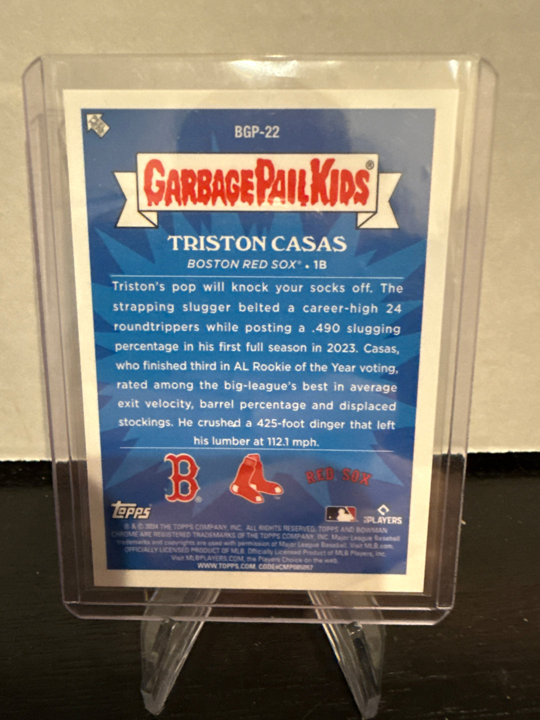 Triston Casas 2024 Bowman Chrome Mega Box Socked Triston Garbage Pail Kids SSP Case Hit