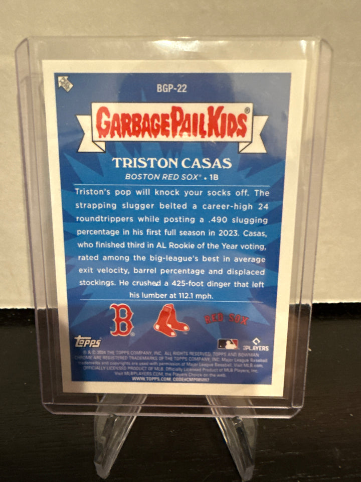 Triston Casas 2024 Bowman Chrome Mega Box Socked Triston Garbage Pail Kids SSP Case Hit