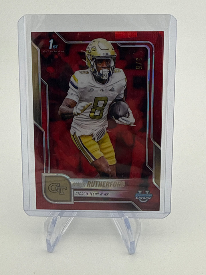 Malik Rutherford 2025 Bowman University Sapphire Red 1st, 3/5