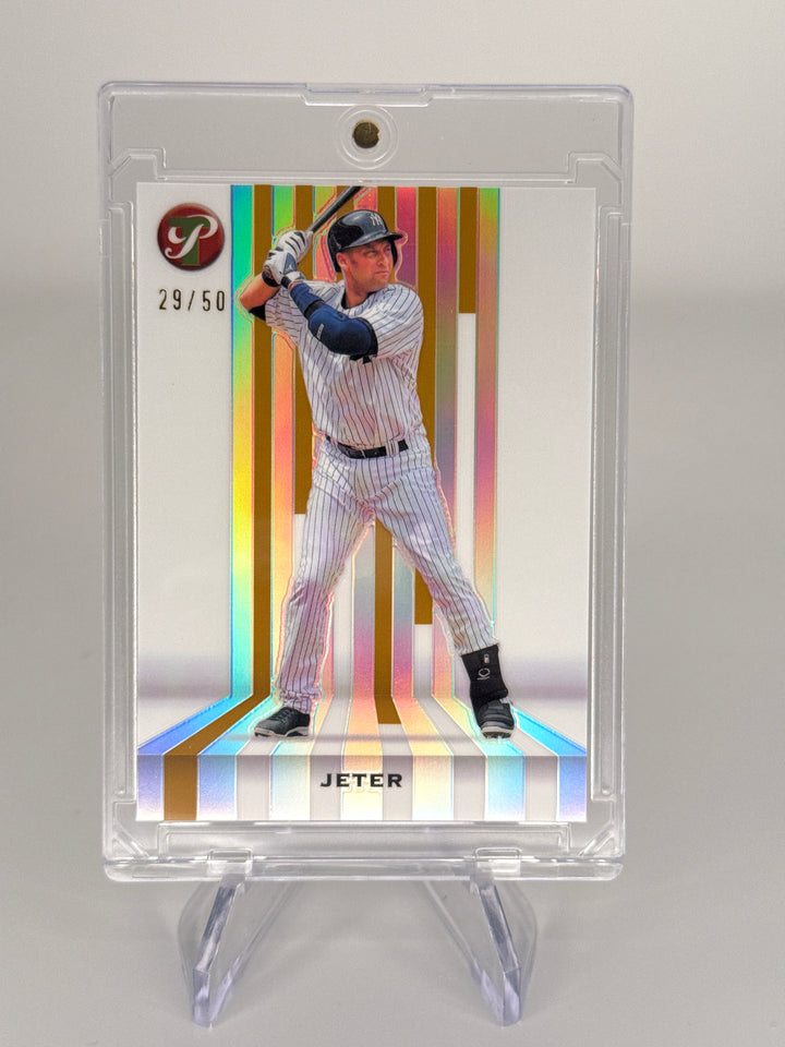 Derek Jeter 2026 Topps Pristine Spotless Gold Refractor, 29/50
