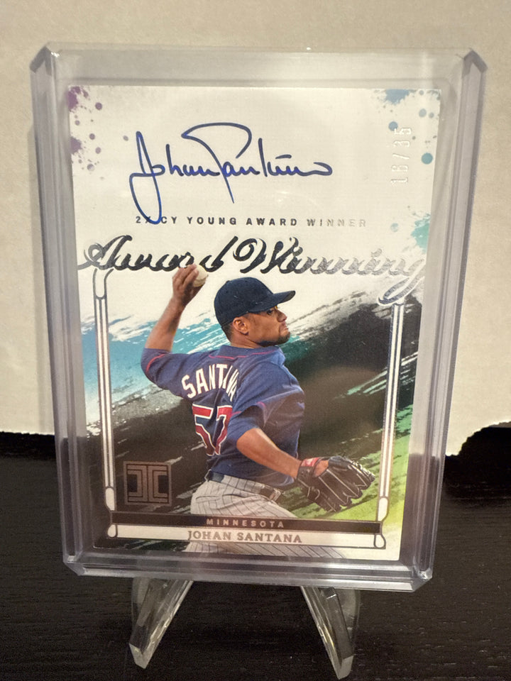 Johan Santana 2024 Panini Impeccable Award Winning Auto, 16/35