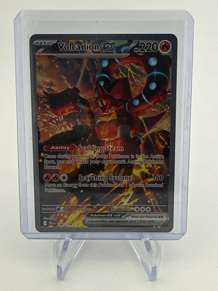 Pokemon TCG 2025 Volcanion EX Journey Together Full Art Special Illustration Rare, 182/159