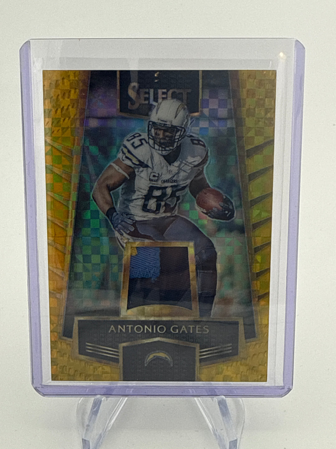 Antonio Gates 2016 Panini Select Gold Relic, 08/10