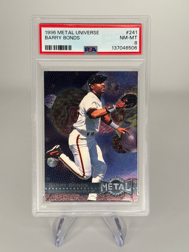 Barry Bonds 1996 Metal Universe, PSA 8