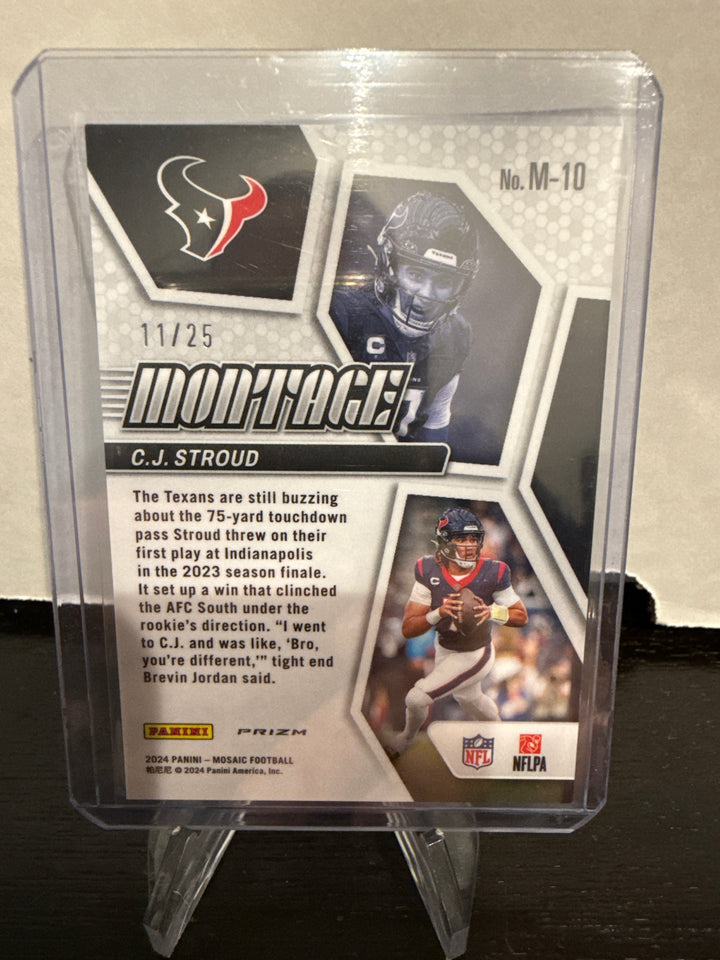 CJ Stroud 2024 Panini Mosaic Montage White, 11/25