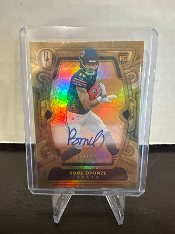 Rome Odunze 2024 Panini Gold Standard Rookie Auto, 196/199