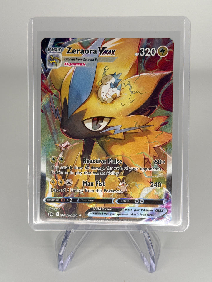 Pokemon TCG 2023 Zeraora VMax Crown Zenith Galarian Gallery Full Art, GG42,GG70