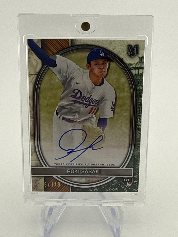 Roki Sasaki 2025 Topps Museum Collection Rookie Auto, 106/149
