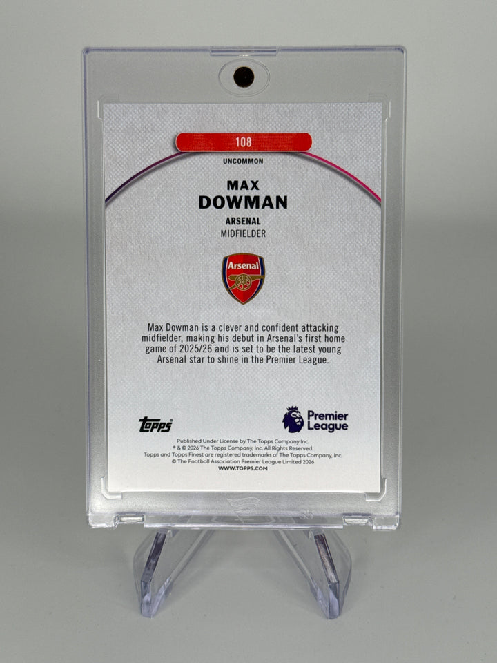 Max Dowman 2026 Topps Finest Green Refractor Rookie, 32/35