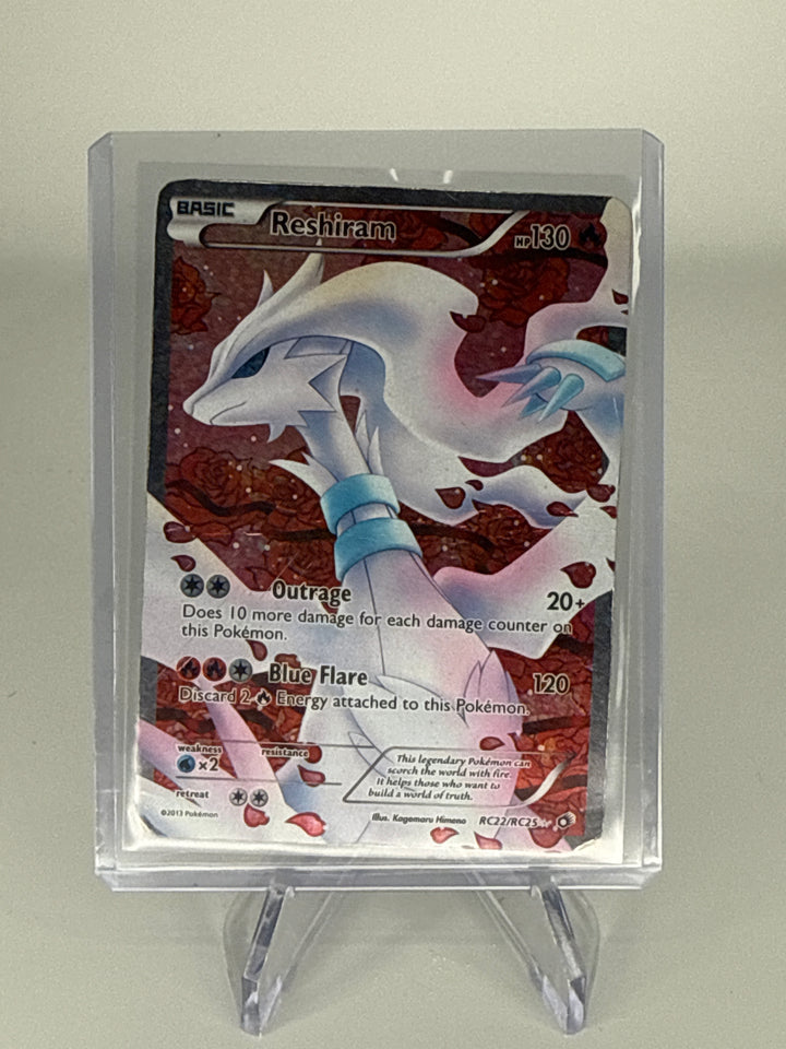 Pokemon TCG 2013 Reshiram Legendary Treasures Full Art, RC22/RC25