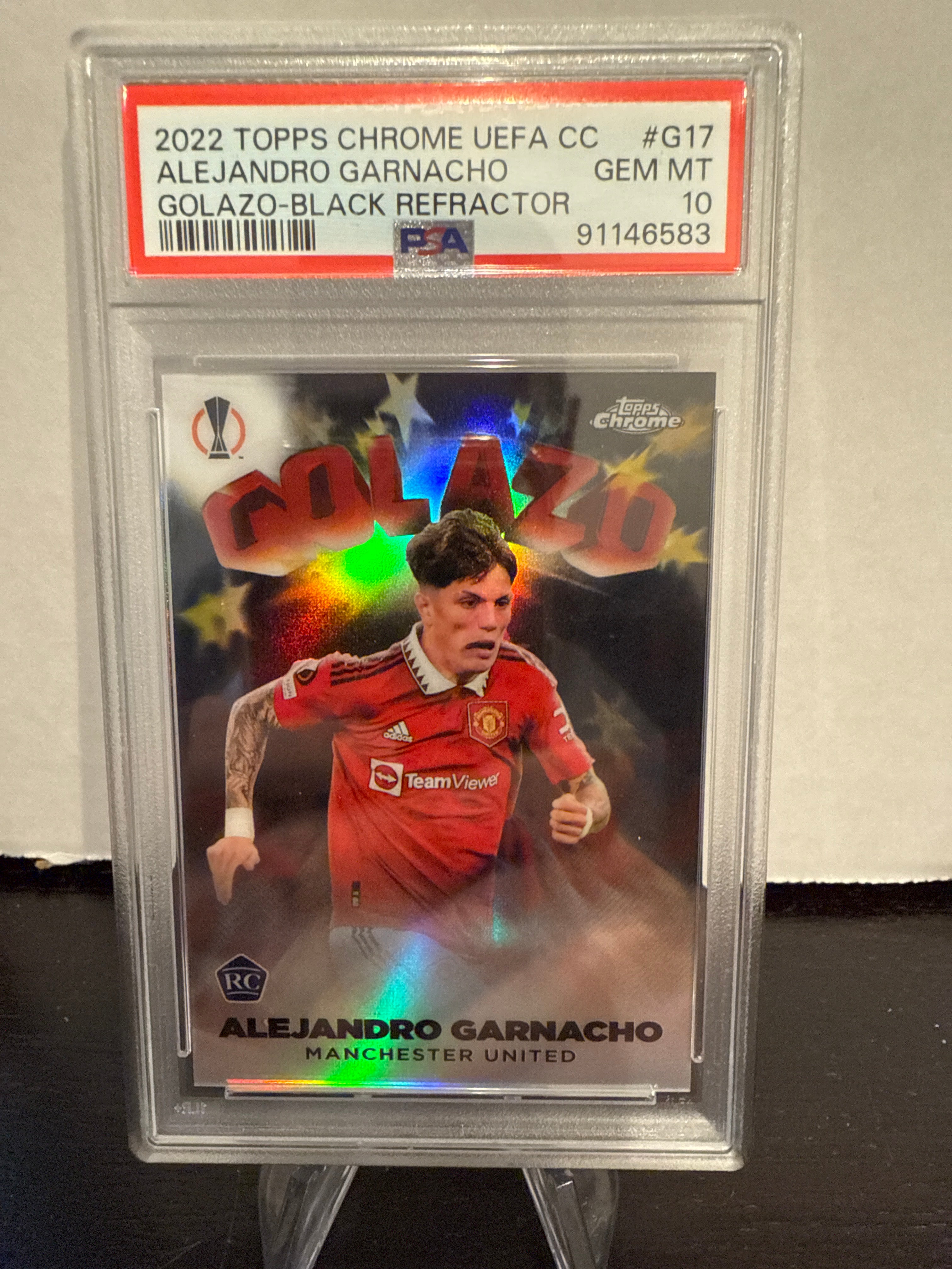 その他 TOPPS CHROME GARNACHO RC REFRACTOR PSA10 2023 Topps Chrome NSCC National UEFA ALEJANDRO GARNACHO RC