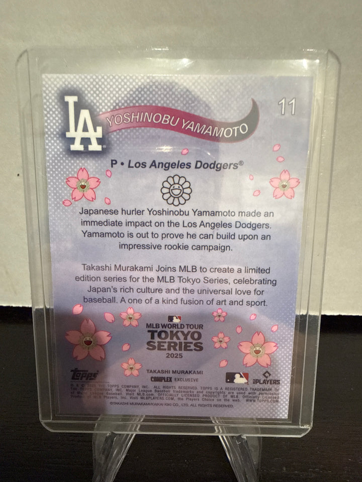 Yoshinobu Yamamoto 2025 Topps Tokyo Series Takashi Murakami Complex Exclusive