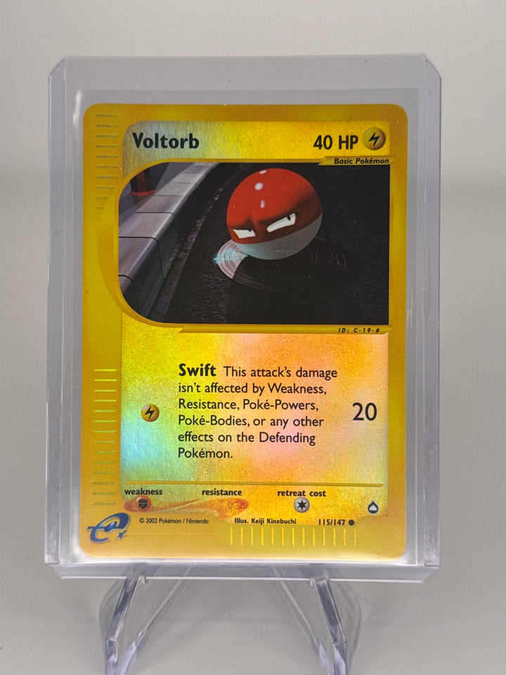 Pokemon TCG 2002 Voltorb Aquapolis E-Reader Reverse Holo, 115/147
