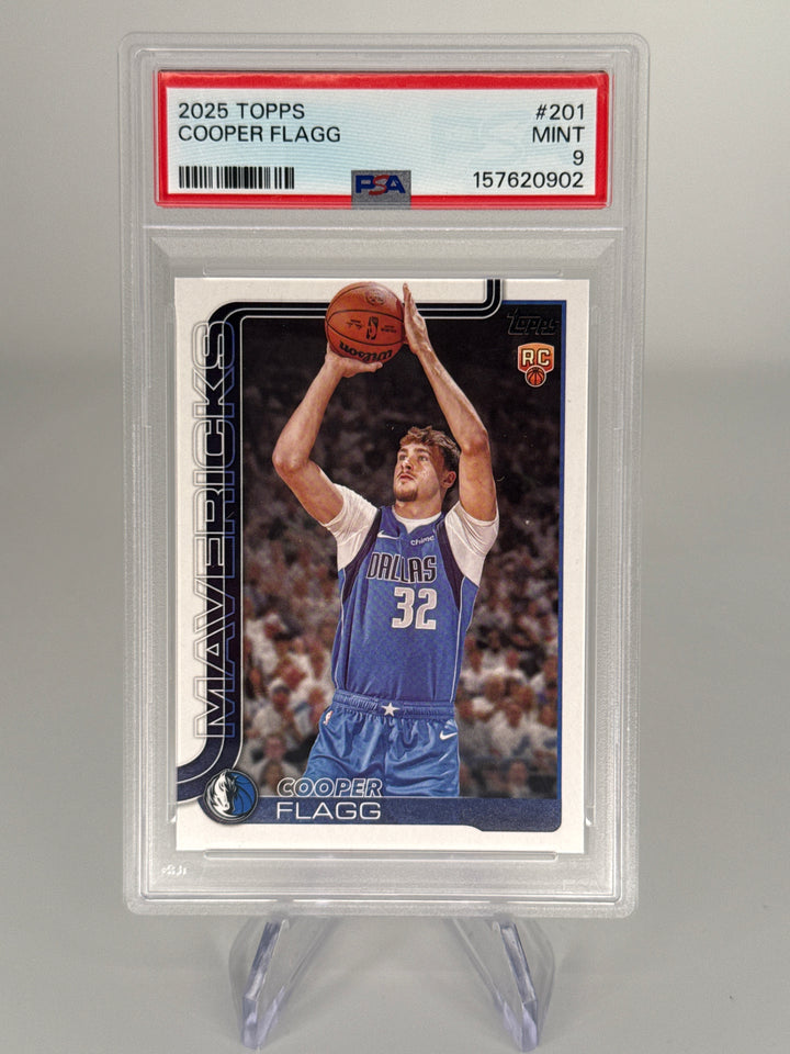 Cooper Flagg 2025 Topps Flagship Basketball Rookie, PSA 9 Mint