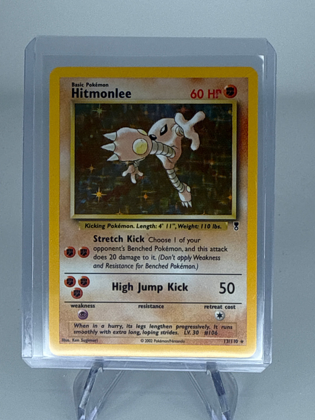 Pokemon TCG 2002 Hitmonlee Legendary Collection Holo, 13/110
