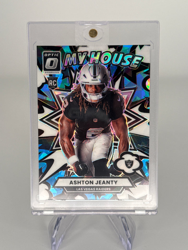 Ashton Jeanty 2025 Panini Donruss Optic My House Blue Ice Rookie, 21/55
