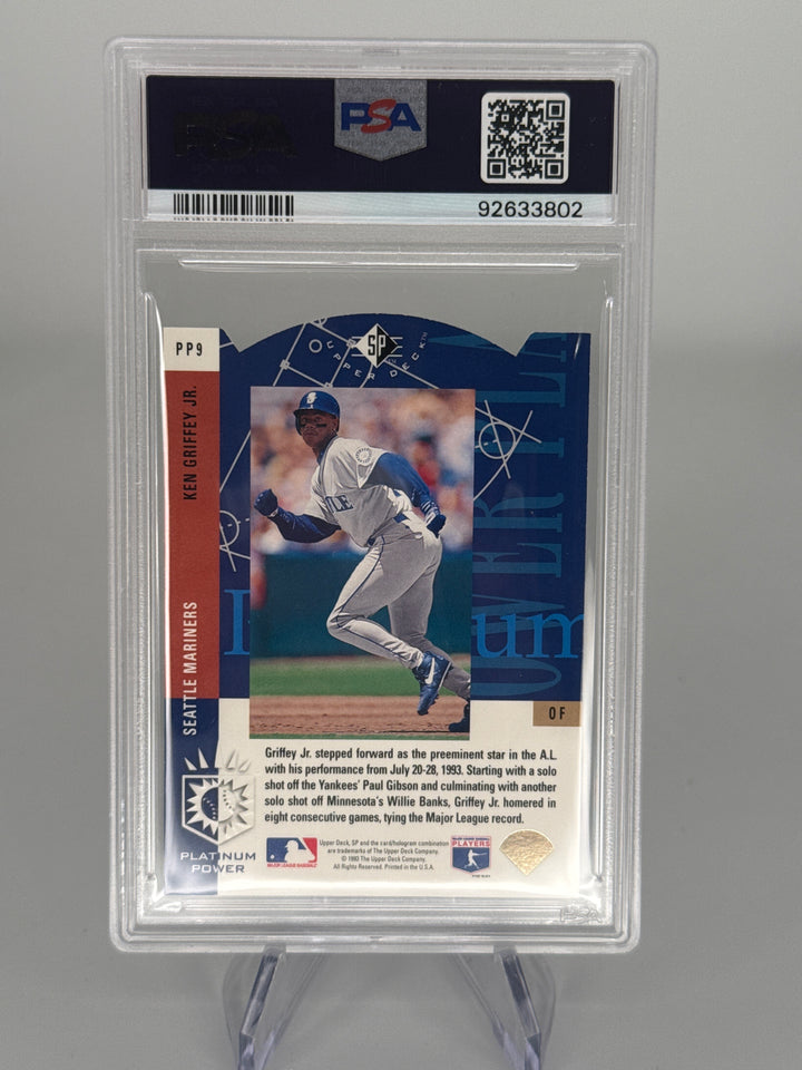 Ken Griffey Jr. 1993 SP Platinum Power Die Cut, PSA 8