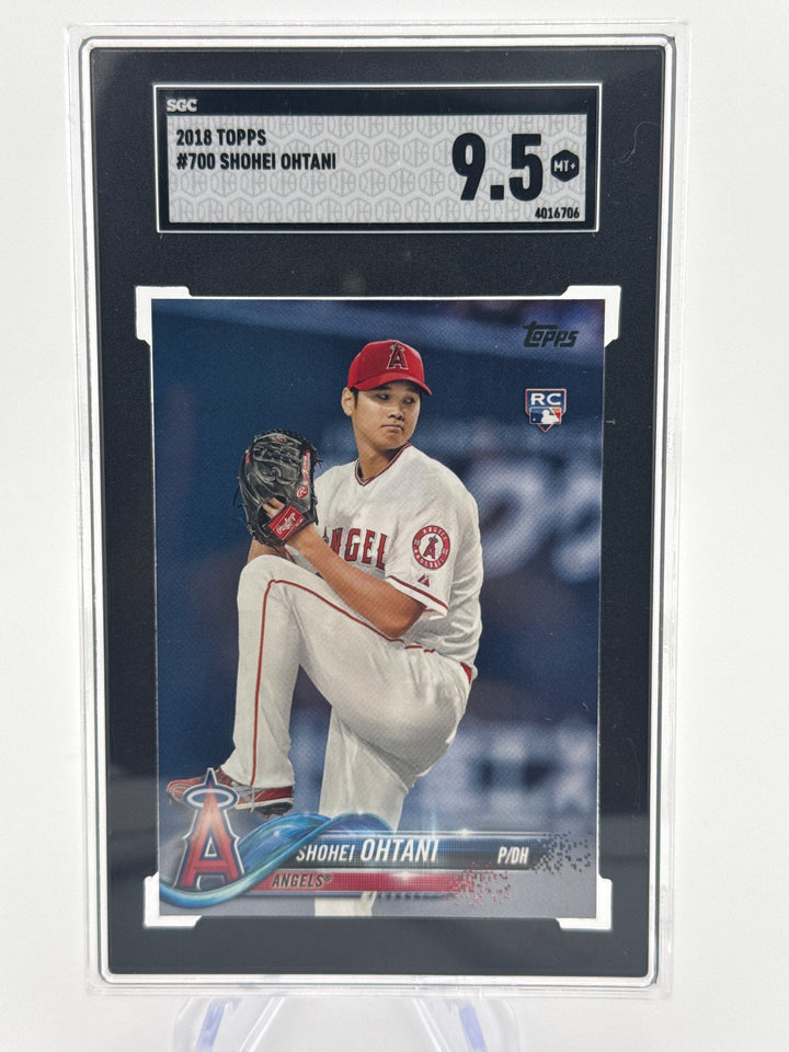 Shohei Ohtani 2018 Topps Pitching Rookie Card, SGC 9 Mint