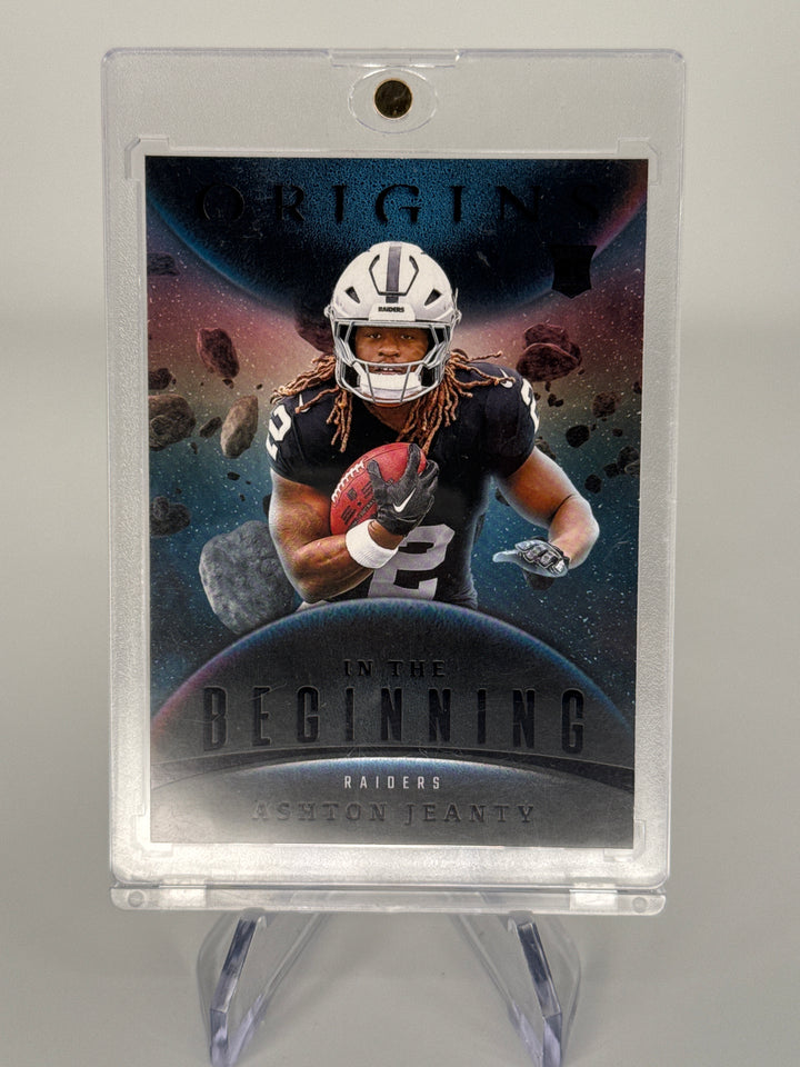 Ashton Jeanty 2025 Panini Origins In The Beginning SSP Case Hit Rookie