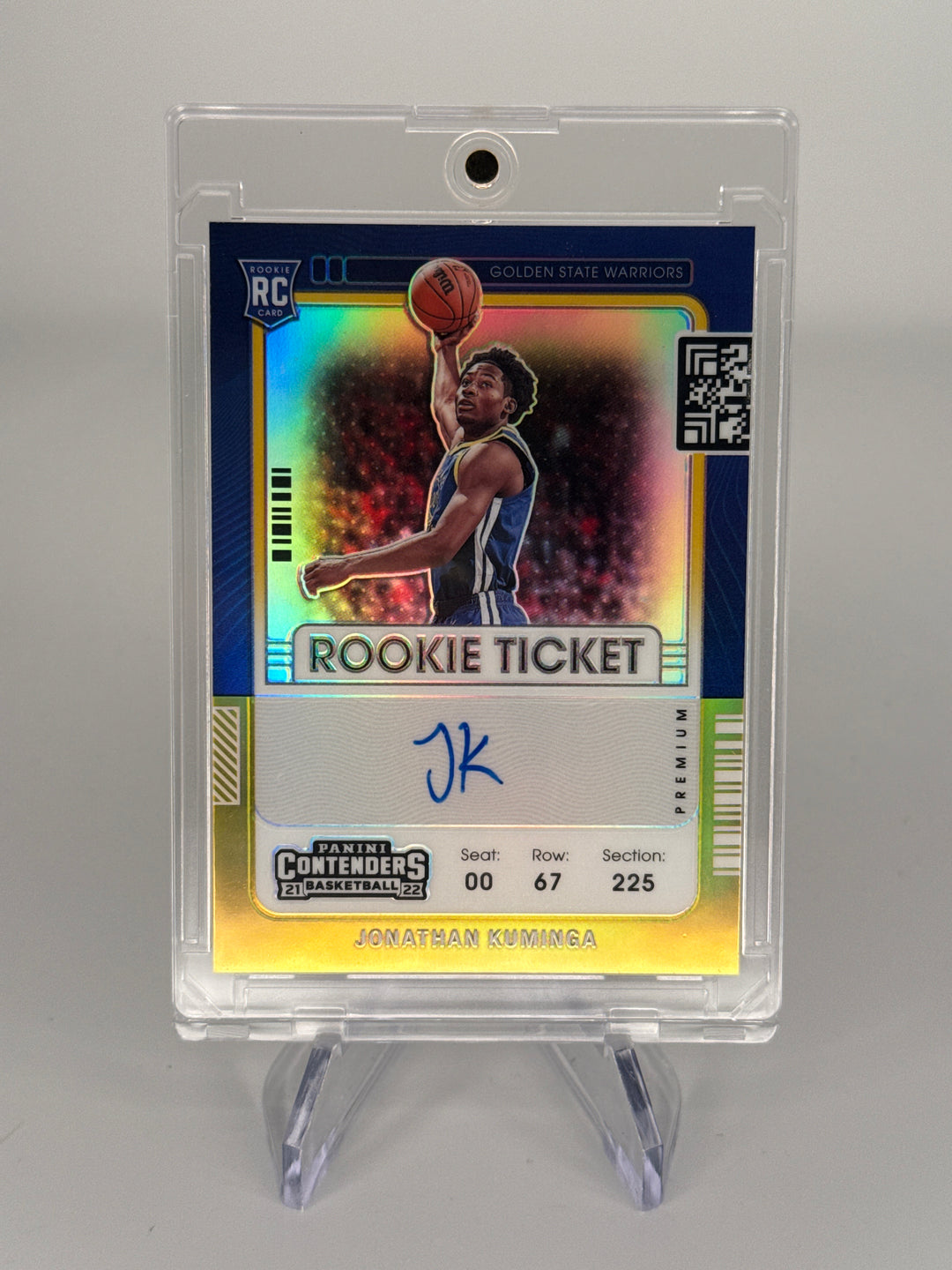 Jonathan Kuminga 2021-2022 Panini Contenders Optic Rookie Ticket Auto Gold, 01/10