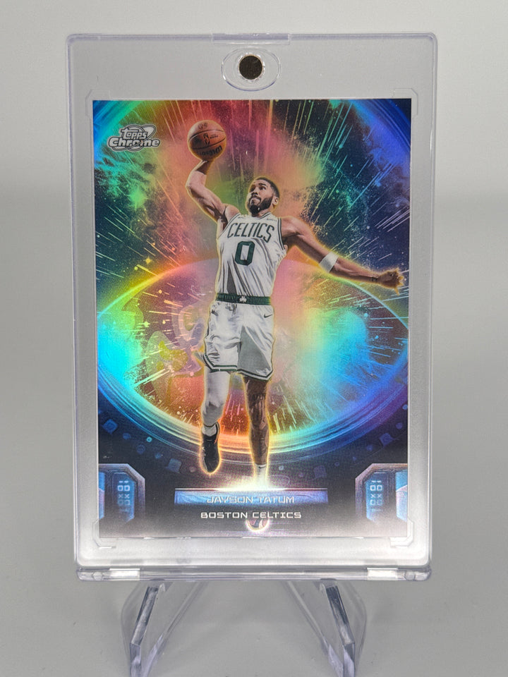 Jayson Tatum 2025 Topps Cosmic Chrome Re-Entry SSP Case Hit