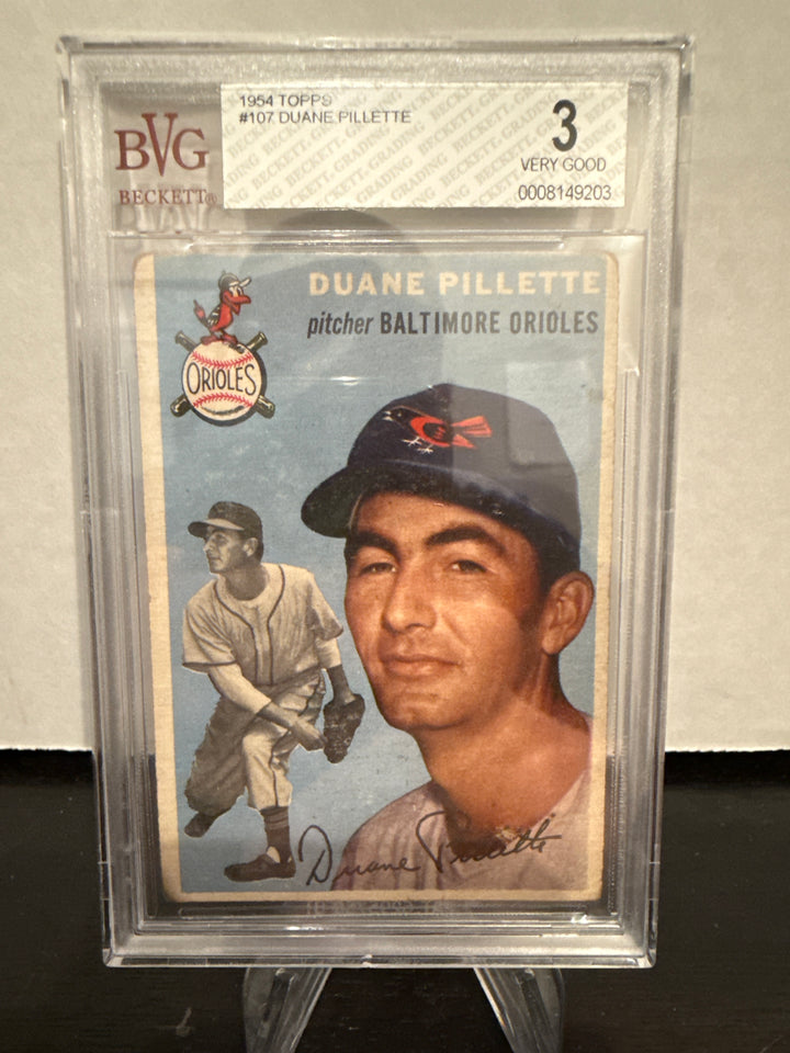 Duane Pillette 1954 Topps, BVG 3
