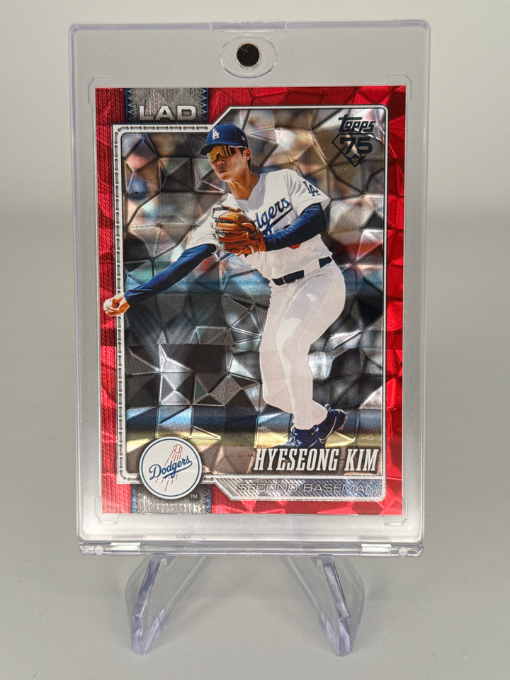 Hyeseong Kim 2026 Topps Chrome Series 2 Red Diamante Foil, 4/5