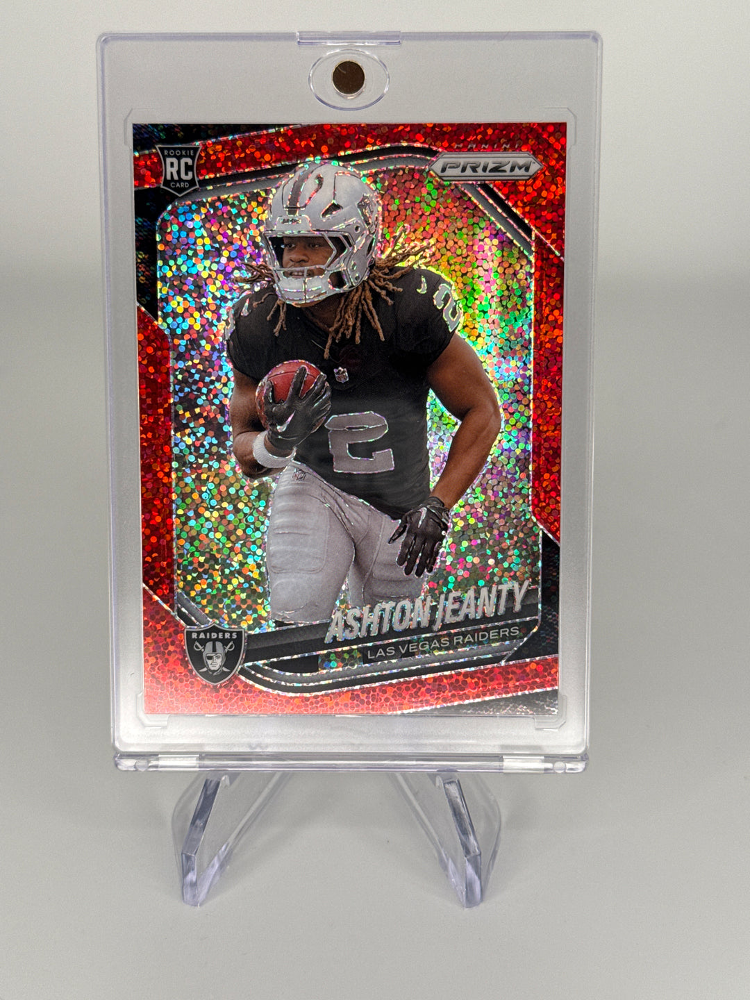 Ashton Jeanty 2025 Panini Prizm Red Sparkle SSP Rookie