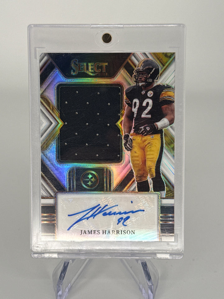 James Harrison 2022 Panini Select Auto Relic, 61/75