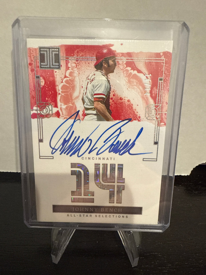 Johnny Bench 2024 Panini Impeccable All Star Selections Auto, 14/14